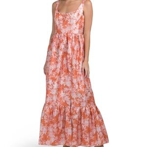 Hutch Orange Floral Maxi Dress